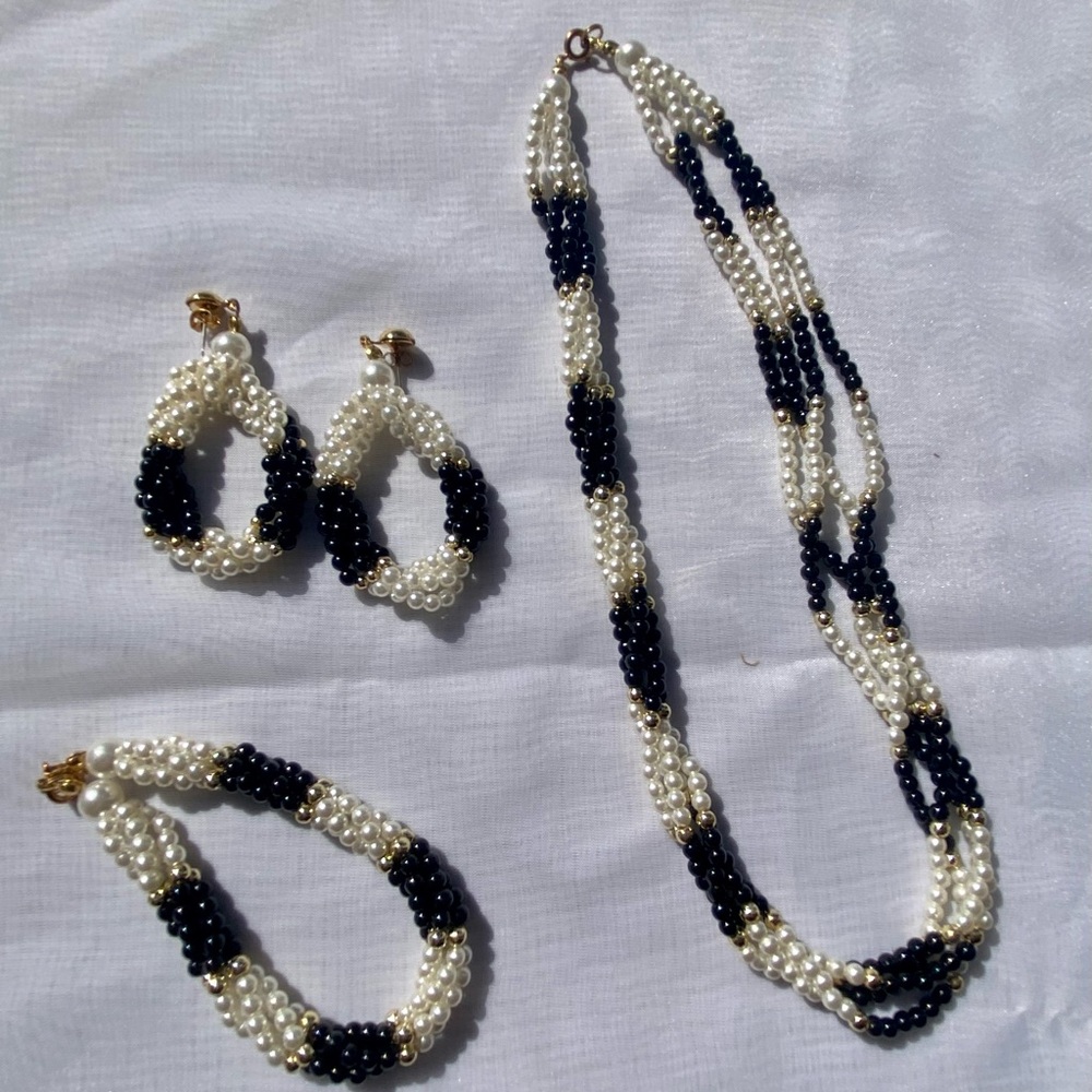 Vintage Set of Costume Pearl Jewelry